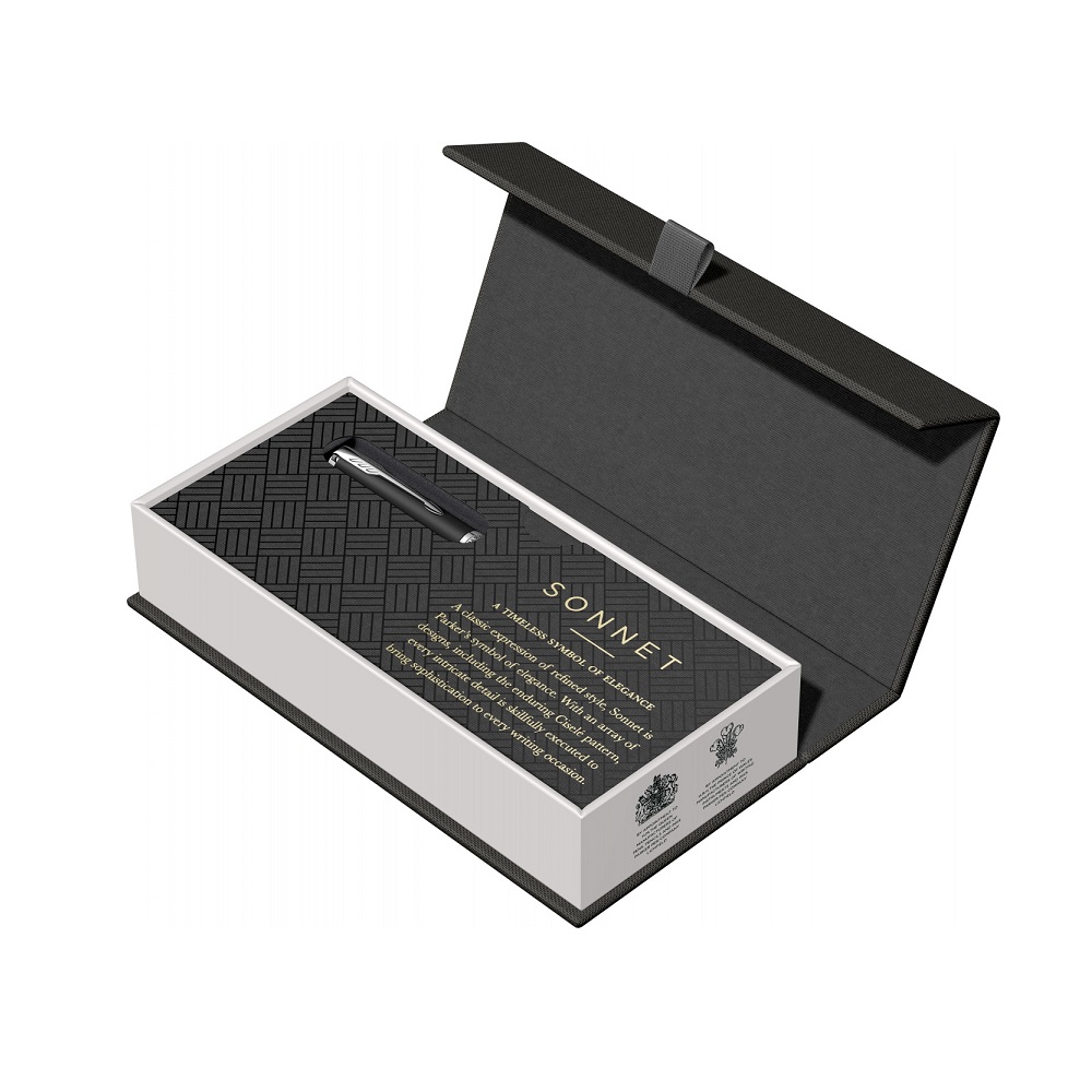 Hemijska olovka Parker Royal Sonet Black Mat CT - Slika 7