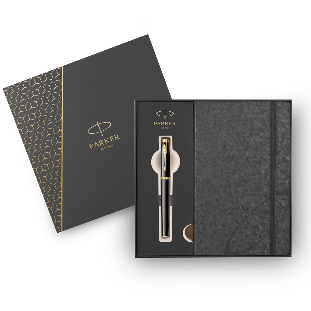 Parker poklon SET Royal Im Black GT - Roler + Notes
