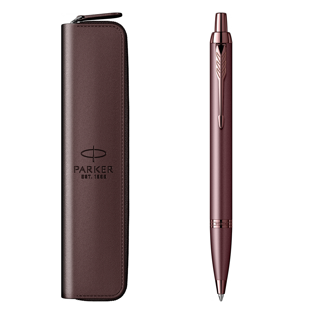 Parker poklon set IM BURGUNDY Hemijska olovka + futrola
