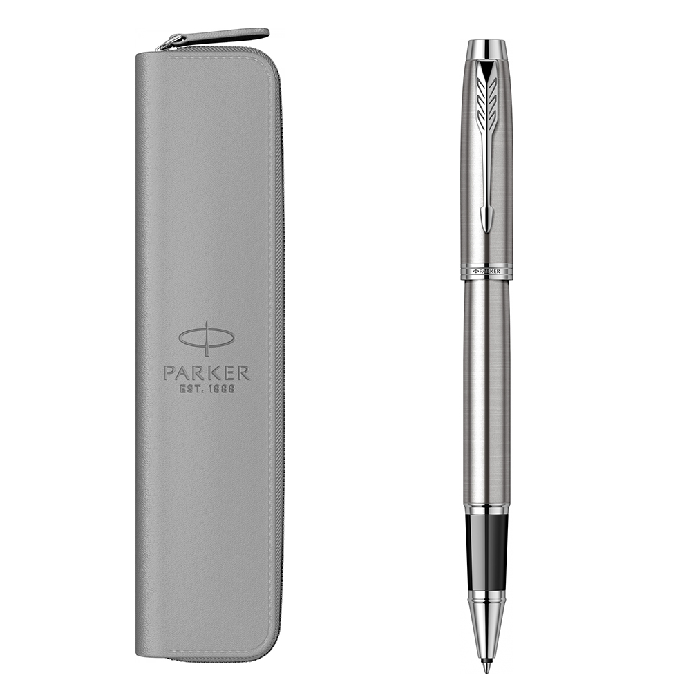 Parker poklon set IM SILVER CT Roler + futrola