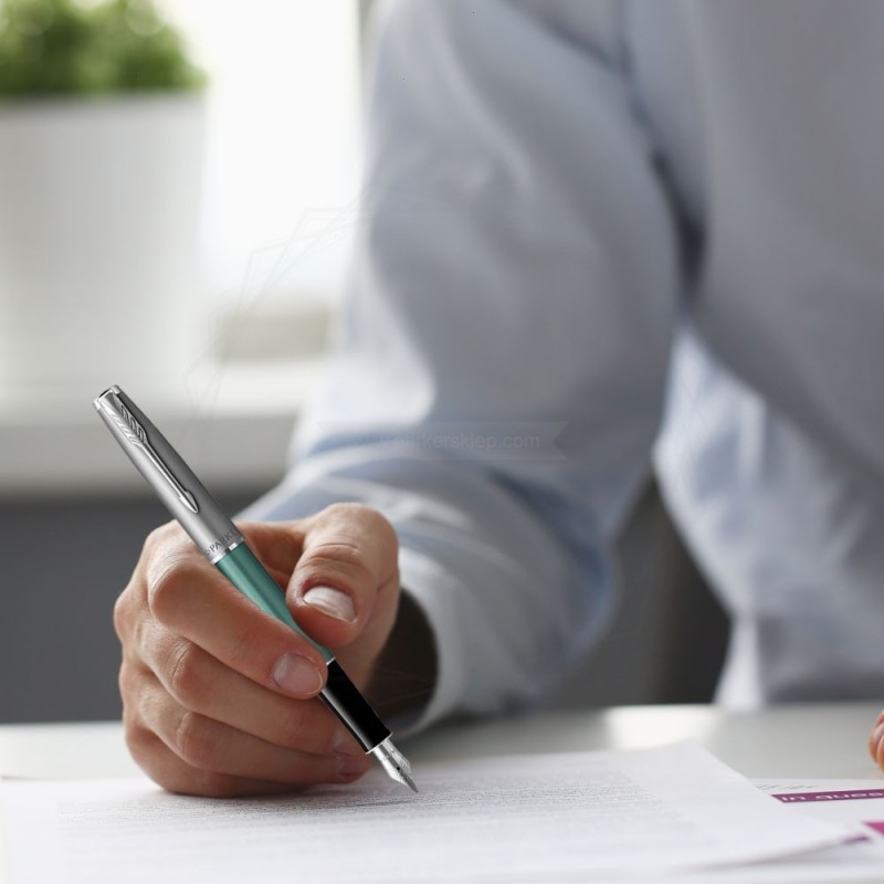 Nalivpera PARKER Royal Sonet Silver Green CT - Slika 6