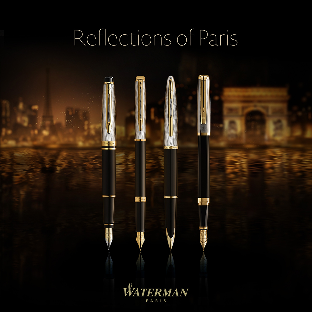 Roler olovka WATERMAN Expert DeLux Black GT - Slika 9