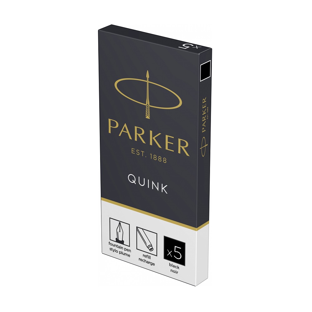 Patrone za nalivpero Parker Royal Quink Black Permanent