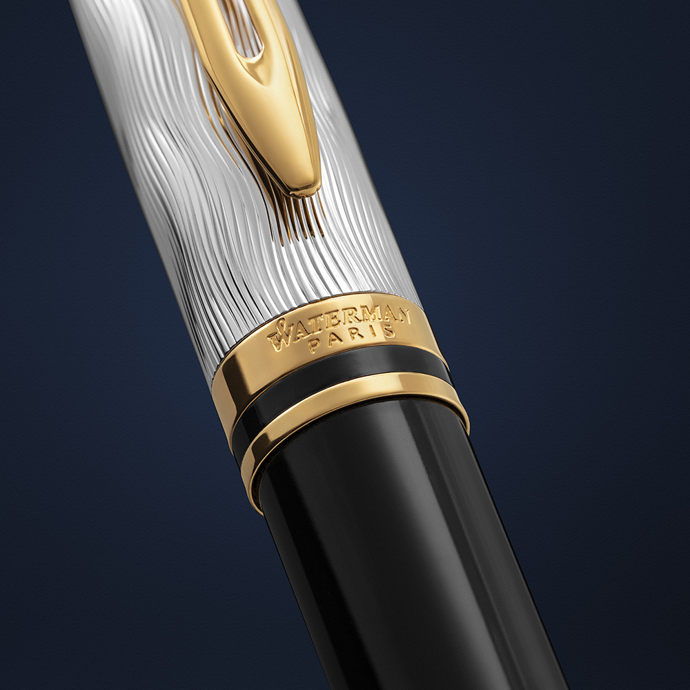 Roler olovka WATERMAN Expert DeLux Black GT - Slika 7