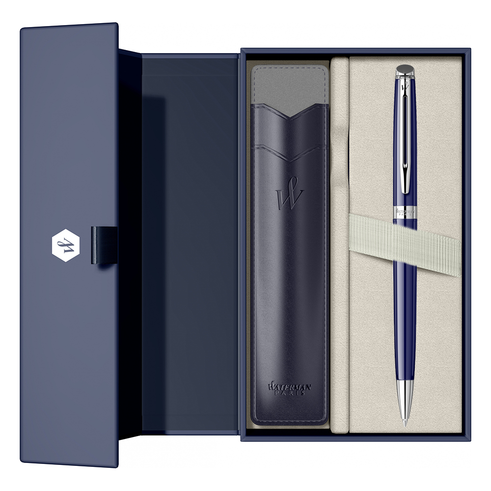 WATERMAN olovke poklon set - Hemijska olovka + etui - HEMISPHERE BLUE